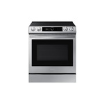 Samsung NE63T8711SS 30" Smart Slide-In Electric Range with 5 Elements, 6.3 cu. ft. Oven Capacity, Smart Dial and Air Fry (Stainless Steel)