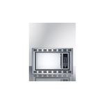 Summit OTR24 24" Built-in Microwave Oven with 0.9 cu. ft. Capacity, 900 Watts, Cook Menu and Clock in Stainless Steel