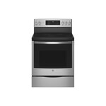 GE Profile PB900YVFS 30" Smart Freestanding Electric Range with 5 Elements, 6.2 cu. ft. Capacity Oven and No Preheat Air Fry in Fingerprint Resistant Stainless Steel