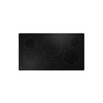 GE Profile PEP7036DTBB 36" Smart Electric Cooktop with 5 Elements and Hot Surface Indicator Lights in Black