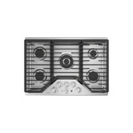 GE Profile PGP9030SLSS 30" Gas Cooktop with 5 Burners, Griddle and Continuous Cast Iron Grates in Stainless Steel