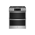 GE Profile PGS960YPFS 30" Smart Slide-In Double Oven Gas Range with 5 Burners, 6.7 cu. ft. Oven Capacity and No Preheat Air Fry in Fingerprint Resistant Stainless Steel