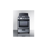 Summit PROEL24SS 24" Electric Range with 4 Coil Elements, 2.9 cu. ft. Capacity, Push-to-turn Knobs and ADA Compliant in Stainless Steel (Cord Not Included)