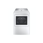 GE Profile PTD60EBSRWS 27" Smart Electric Dryer with 7.4 cu. ft. Capacity, Aluminized Alloy Drum, Sanitize Cycle and Sensor Dry (White)