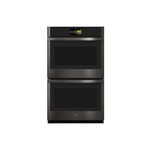 GE Profile PTD7000BNTS 30" Smart Built-In Double Wall Oven with 10 cu. ft. Total Capacity, True European Convection, Self-Clean with Steam Clean Option, No Preheat Air Fry (Black Stainless Steel)