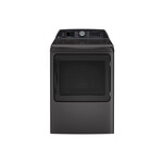 GE Profile PTD70EBPTDG 27" Smart Electric Dryer with 7.4 cu. ft. Capacity, Aluminized Alloy Drum, Steam, Washer Link, Sanitize Cycle and Sensor Dry (Diamond Gray)