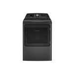 GE Profile PTD90EBPTDG 27" Smart Electric Dryer with 7.3 cu. ft. Capacity, Aluminized Alloy Drum, Fabric Refresh, Steam, Washer Link, and Sanitize Cycle (Diamond Gray)