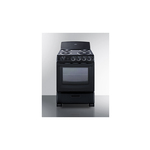 Summit RE2413B 24" Electric Range with 4 Coil Elements, 2.9 cu. ft. Capacity, Storage Drawer, Backsplash, ADA Compliant (Black)