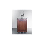 Summit SBC682PNRCMTWIN 24" Outdoor Built-In Cold Brew/Nitro Coffee Kegerator with 5.6 cu. ft. Capacity, Dual Tap System, Automatic Defrost and Digital Thermostat in Panel Ready