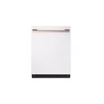 LG Studio SDWB24W3 24" Smart Built-In Dishwasher with 15 Place Settings, 40 dBA, 1 HR Cycle, True Steam (Essence White)