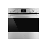 Smeg SFU6300TVX 24" Classic Series Multifunction Convection Oven with 2.54 cu. ft. Capacity, VaporClean, True European Convection and EverClean Interior in Stainless Steel