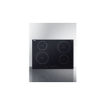 Summit SINC4B301B 30" Induction Cooktop with 4 Elements, EuroKera Glass Surface, Timer Function, Child Lock and ADA Compliant (Black)