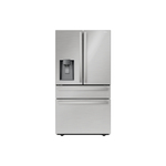 SHARP SJG2254FS 36" 4 Door Counter Depth French Door Refrigerator with 22 cu. ft. Total Capacity, Ice Maker, External Dispenser, Energy Star, ADA Compliant, in Stainless Steel