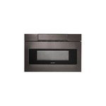 Sharp SMD2470AH 24" Microwave Drawer with 1.2 cu. ft. Capacity, 950 Watts Cooking Power, Even Cooking Technology, Auto Defrost and Sensor Cook, in Black Stainless Steel