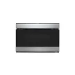 Sharp SMD2489ES 24" Smart Microwave Drawer with 1.2 cu. ft. Capacity, 950 Watts, 11 Power Levels, Easy Wave Open, Concealed Glass Touch Controls, Edge-to-Edge Black Glass, in Stainless Steel