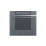 Smeg SOU130S1 30" Linea Series Multifunction Oven with 3.64 cu. ft. Capacity, Touch Screen Controls, 8 Cooking Modes and Self Cleaning in Silver