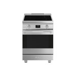 Smeg SPR24UIMX 24" Professional Series Induction Range with 4 Elements, 2.79 cu. ft. Oven Capacity, SoftClose Oven Door, EverClean Enamel Oven Cavity, in Stainless Steel