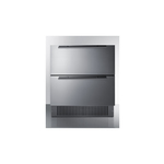 Summit SPR3032D 30" Drawer Refrigerator with 5.42 cu. ft. Capacity, Stainless Steel Drawers, Frost-Free, LED Lighting and Digital Thermostat (Stainless Steel)