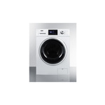 Summit SPWD2202W 24" Washer/Dryer Combo with 2.7 cu. ft. Capacity, 16 Wash Cycles, Stainless Steel Drum, Sanitary Cycle, Delay Start and 115 Volts Operation (White)