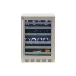 Sapphire SW24DZSS 7 Series 24" Dual Zone Wine Cooler with 43 Bottle Capacity, Signature SAPPHIRE Blue Interior, Articulating Concealed Self-Closing Hinge, Multifunction Capacitive Touch Electronic Control (Stainless Steel)