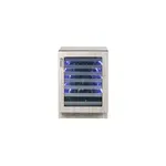 Sapphire SW24SZPR 5 Series 24" Single Zone Wine Cooler with 51 Bottle Capacity, Signature SAPPHIRE Blue Interior, Articulating Concealed Self-Closing Hinge, Multifunction Capacitive Touch Electronic Control (Panel Ready)