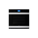 Sharp SWA3062GS 30" Electric Single Wall Oven with 5 cu. ft. Capacity, True Convection, Glass Touch Controls and LCD Display in Stainless Steel