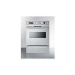 Summit EM721 24" Single Electric Wall Oven with 2.92 cu. ft. Capacity, Storage Drawer, Oven Window, Clock with Timer, and Interior Oven Light (Stainless Steel)