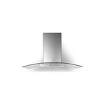 Faber TRAT30SSV Tratto 30" Wall Mount Chimney Glass Canopy Range Hood with 600 CFM, VAM, Delay Auto Off, in Stainless Steel