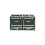 Viking TVDR6616IBF Tuscany Series 66" Dual Fuel Range with 6 Sealed Burners and 2 Induction Elements (Blackforest Green)