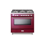 Verona VDFSGG365BU 36" Designer Series Freestanding Gas Range with 5 Sealed Burners, 5 cu. ft. Oven Capacity and Convection (Burgundy)