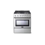 Verona VEFSGG304NSS 30" Freestanding Gas Range with 4 Sealed Burners, 3.6 cu. ft. Oven Capacity and Convection Oven (Stainless Steel)