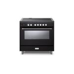 Verona VUFSIE365E 36" Ultima Collection Freestanding Induction Range with 5 Elements, 5 cu. ft. Oven Capacity (Matte Black)