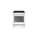 Whirlpool WEE750H0HW 30" Smart Smoothtop Electric Range with 6.4 cu. ft. Capacity, True Convection, 5 Elements, Wifi, Aqualife (White)