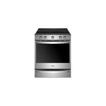 Whirlpool WEE750H0HZ 30" Smart Smoothtop Electric Range with 6.4 cu. ft. Capacity, True Convection, 5 Elements, Wifi, Aqualife (Stainless Steel)