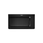 Whirlpool WMH31017HB 30" Over the Range Microwave with 1.7 cu. ft, Capacity, 1000 Watts, Turntable, 220 CFM and 2 Fan Speeds (Black)