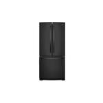 Whirlpool WRF560SMHB 30" Freestanding French Door Refrigerator 19.7 cu. ft. Capacity, Adaptive Defrost, Spillproof Glass Shelves, Humidity-Controlled Crispers (Black)