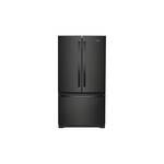 Whirlpool WRFC2036RB 36" Freestanding French Door Bottom Mount Refrigerator 20 cu. ft. Capacity, Adaptive Defrost, Spillproof Glass Shelves, Two-Tier Freezer Storage (Black)