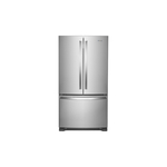 Whirlpool WRFF3236RZ 36" French Door Bottom Mount Refrigerator with 25.2 cu. ft. Capacity, Adaptive Defrost, Spillproof Glass Shelves, Two-Tier Freezer Storage (Fingerprint Resistant Stainless Steel)