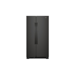 Whirlpool WRS315SNHB 36" Freestanding Side-by-Side Door Refrigerator with 25.0 cu. ft. Capacity, Adjustable Gallon Door Bins, Frameless Glass Shelves, Adaptive Defrost (Black)