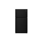 Whirlpool WRT541SZDB 33" Top-Freezer Refrigerator with 21 Cu. ft. Capacity, Frameless Glass Shelves, Humidity-Controlled Crispers, Adjustable Door Bins (Black)