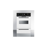 Summit WTM7212KW 24" Single Gas Wall Oven with 2.92 cu. ft. Capacity, Drop Down Broiler Drawer, Electronic Ignition, Oven Window, Oven Light and Clock with Timer (White)