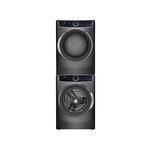 Electrolux Stacked Laundry Pair with ELFW7537AT 27" Washer, ELFE7537AT 27" Electric Dryer and STACKIT7X Stacking Kit (Titanium)