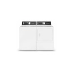 Speed Queen Top Load Laundry Pair with TR7003WN 26" Washer and DR7004WG 27" Gas Dryer (White)