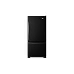 Amana ABB1924BRB 29" Bottom Freezer with 18 cu. ft. Storage Capacity, Humidity-Controlled Garden Fresh™ Crisper Bins, Reversible Door Swing (Black on Black)