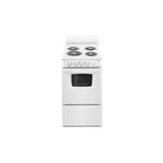 Amana AEP222VAW 20" Electric Range with 4 Coil Elements, 2.6 cu. ft. Oven Capacity, 2100 Watts Heating Power, Temp Assure™ Cooking System in White