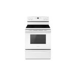 Amana AER6303MFW 30" Freestanding Electric Range with 4 Elements, Large Oven Capacity, Temp Assure Cooking System, Sabbath Mode, and Storage Drawer (White)