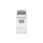 Amana AGG222VDW 20" Gas Range with 4 Sealed Burners, 2.6 cu. ft. Oven Capacity, 9500 BTU Heating Power, Temp Assure™ Cooking System in White