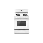 Amana AGR6603SFW 30" Gas Range with 4 Sealed Burners, 5.0 cu. ft. Oven Capacity, Self Clean Oven, Sabbath Mode (White)