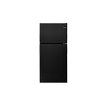 Amana ART318FFDB 30" Top Freezer Refrigerator with 18 cu. ft. Capacity, Glass Shelves, Reversible Door (Black)