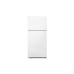 Amana ART318FFDW 30" Top Freezer Refrigerator with 18 cu. ft. Capacity, Glass Shelves, Reversible Door (White)